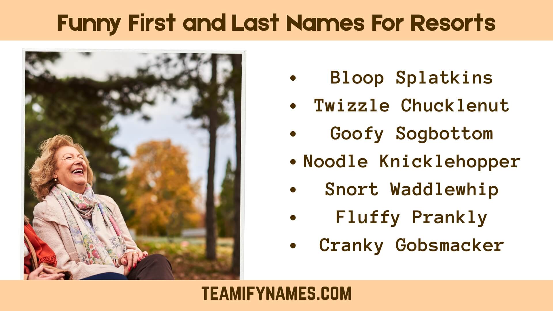 Funny First and Last Names For Resorts