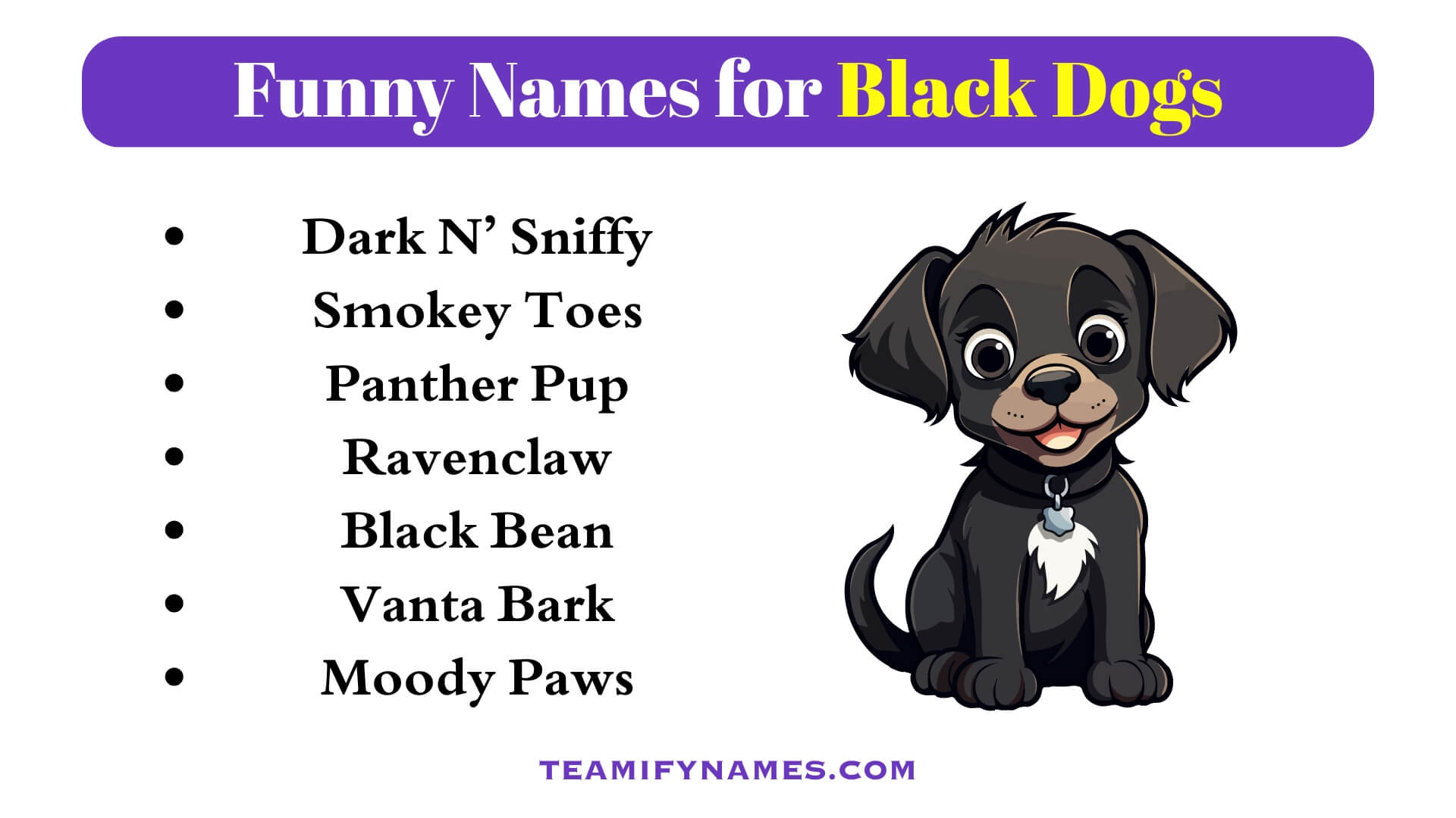 Funny Names for Black Dogs