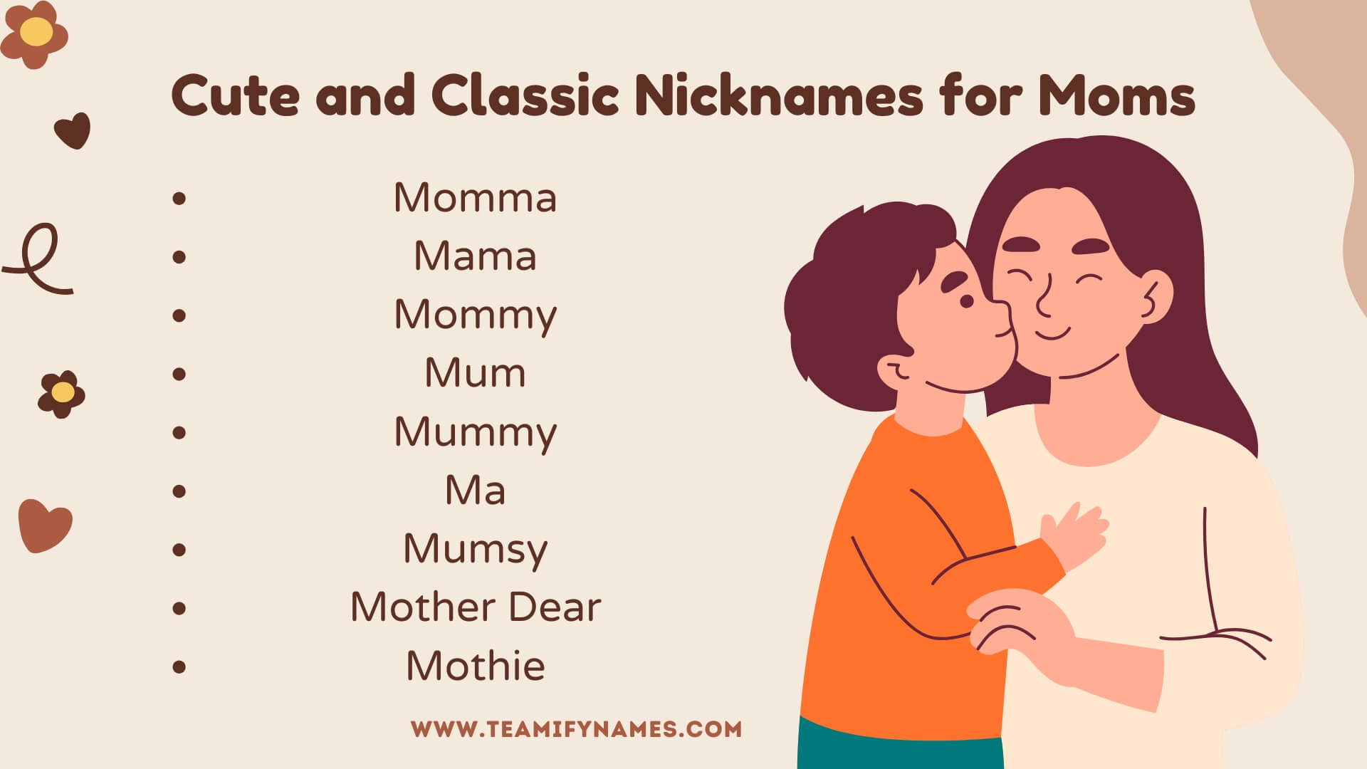 Cute and Classic Nicknames for Moms