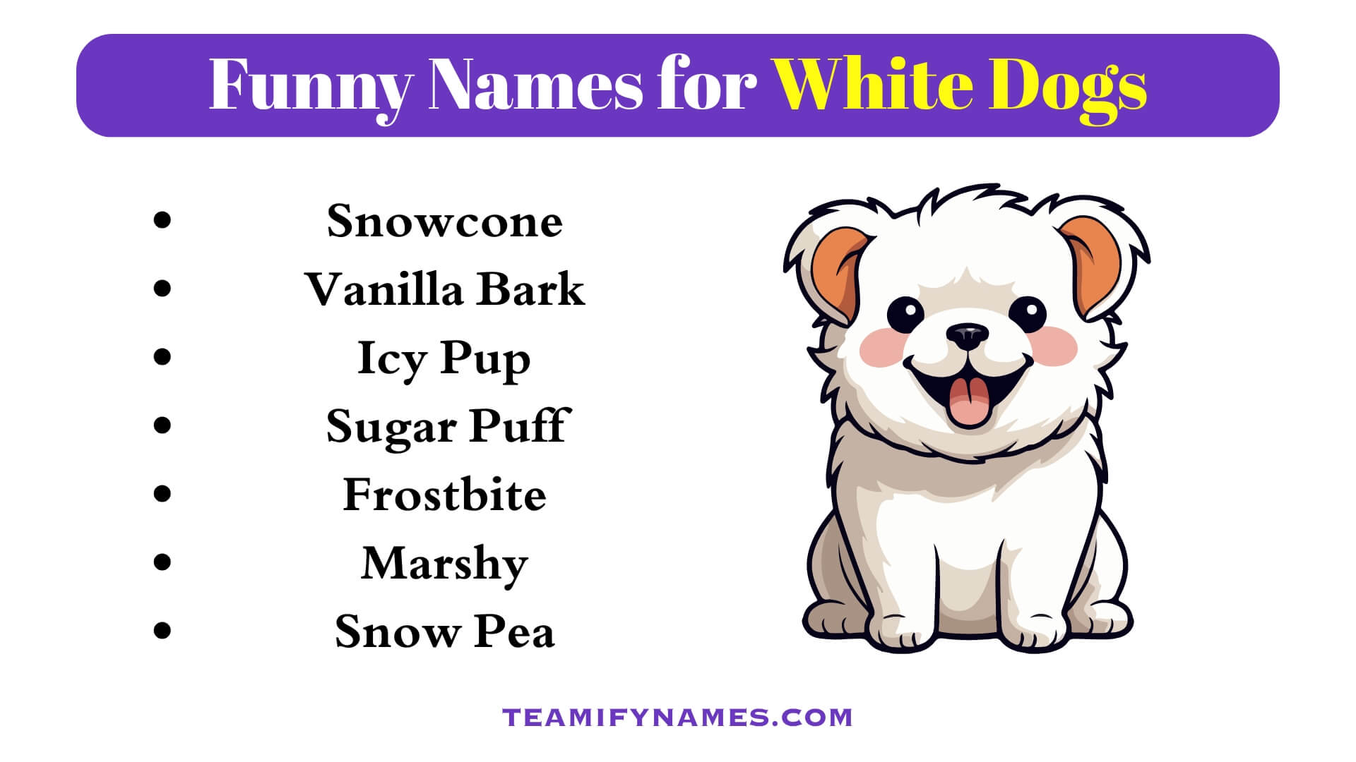 Funny Names for White Dogs