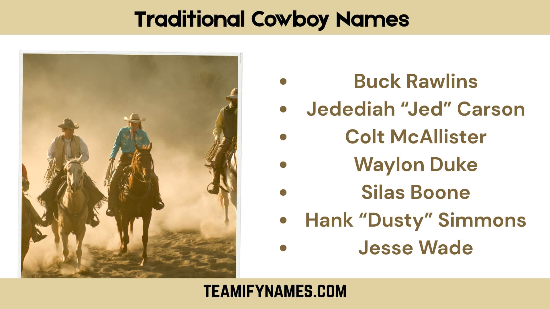 Traditional Cowboy Names