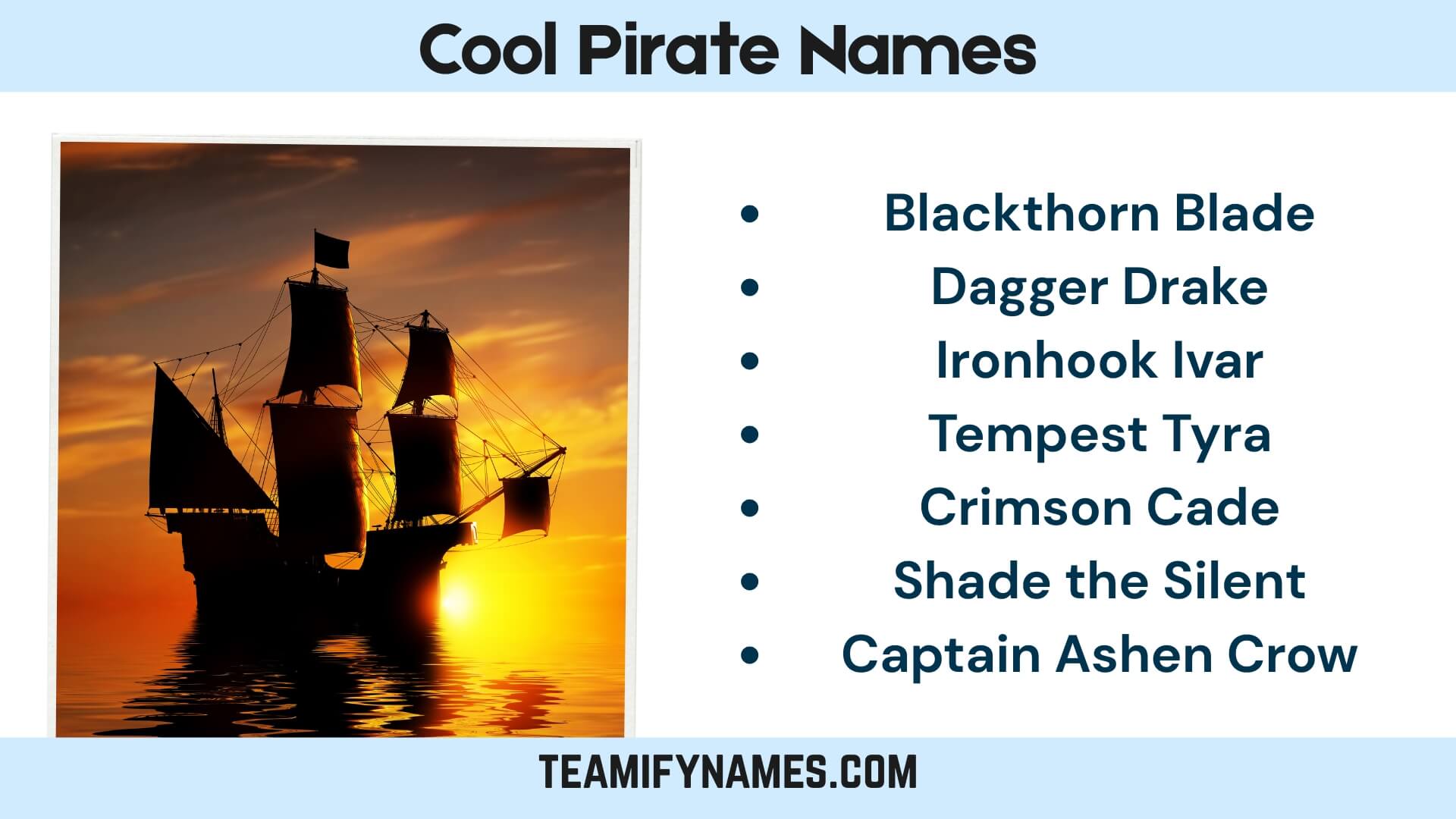 Cool Pirate Names
