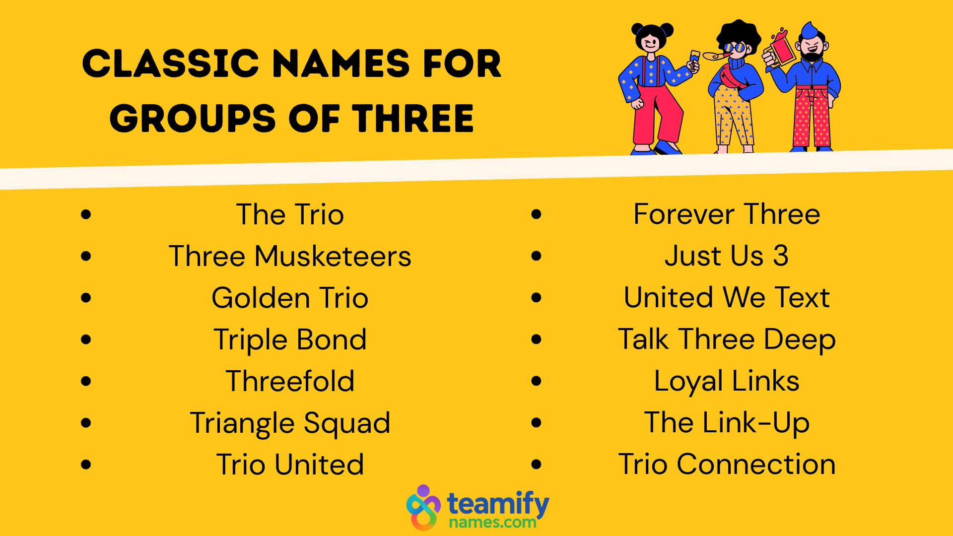 Classic Names for Groups of Three