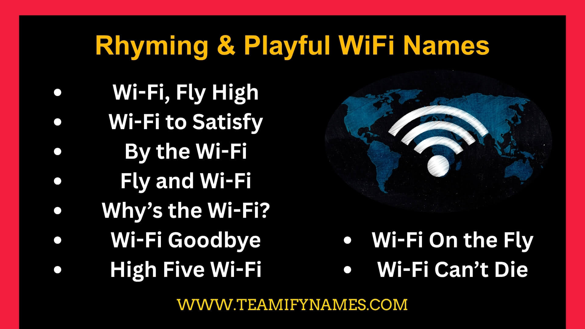 Rhyming & Playful WiFi Names