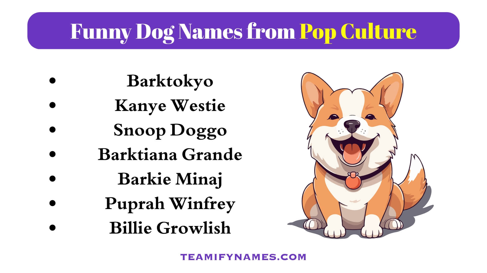 Funny Dog Names from Pop Culture