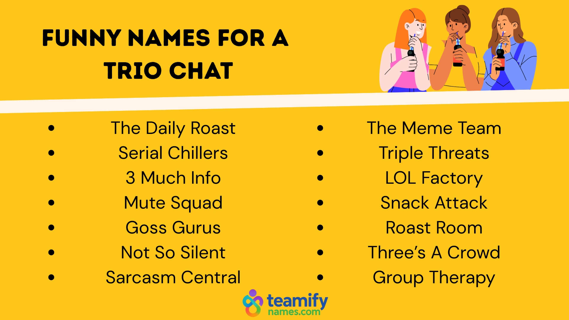 Funny Names for a Trio Chat