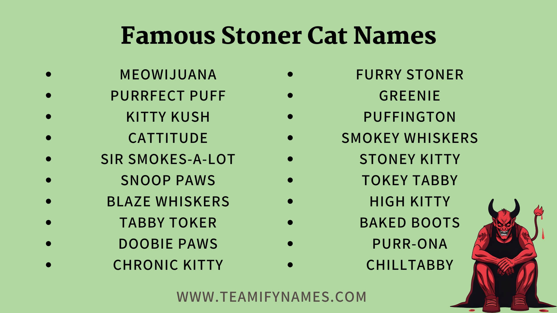 Famous Stoner Cat Names