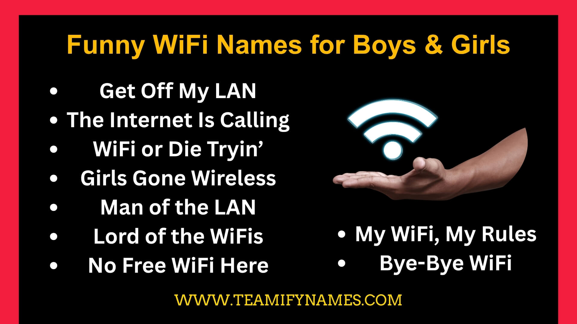 Funny WiFi Names for Boys & Girls