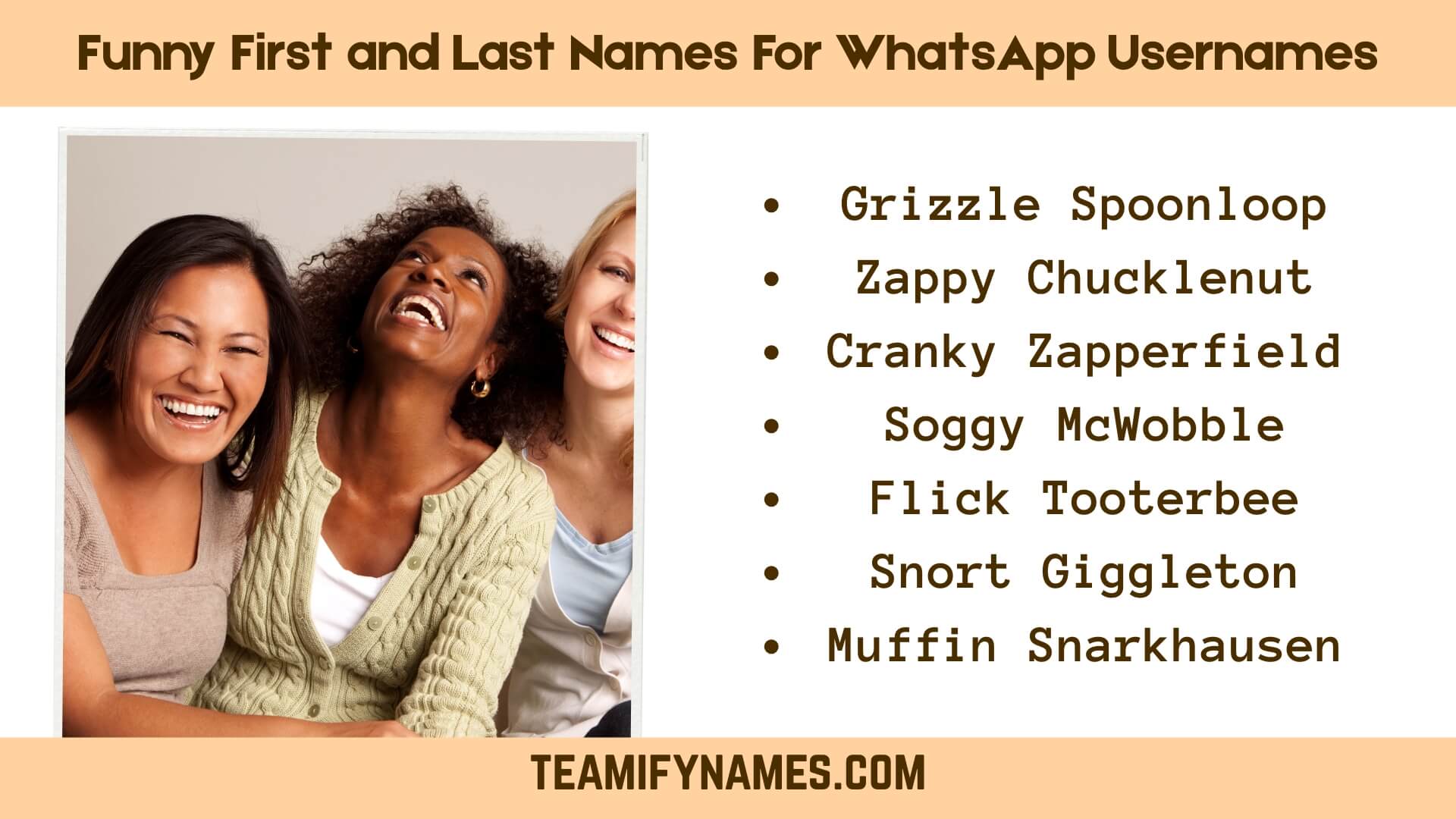 Funny First and Last Names For WhatsApp Usernames