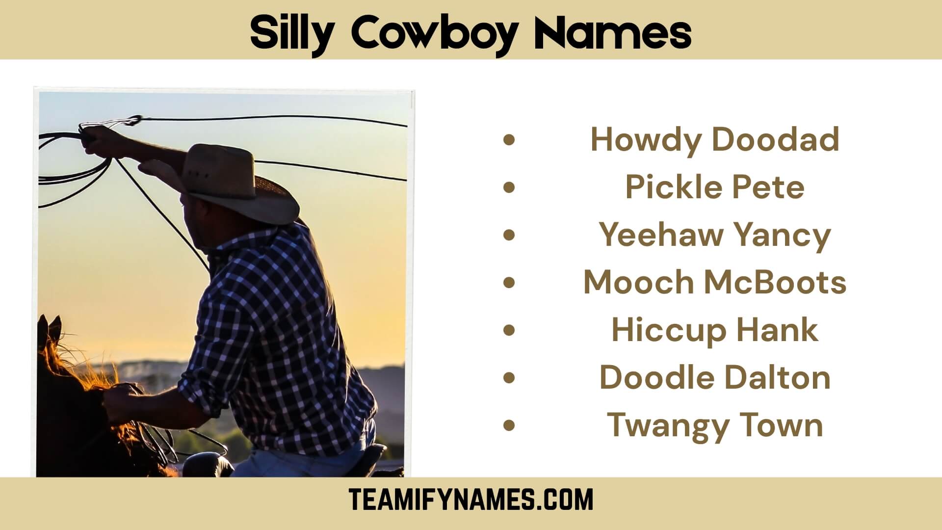 Silly Cowboy Names