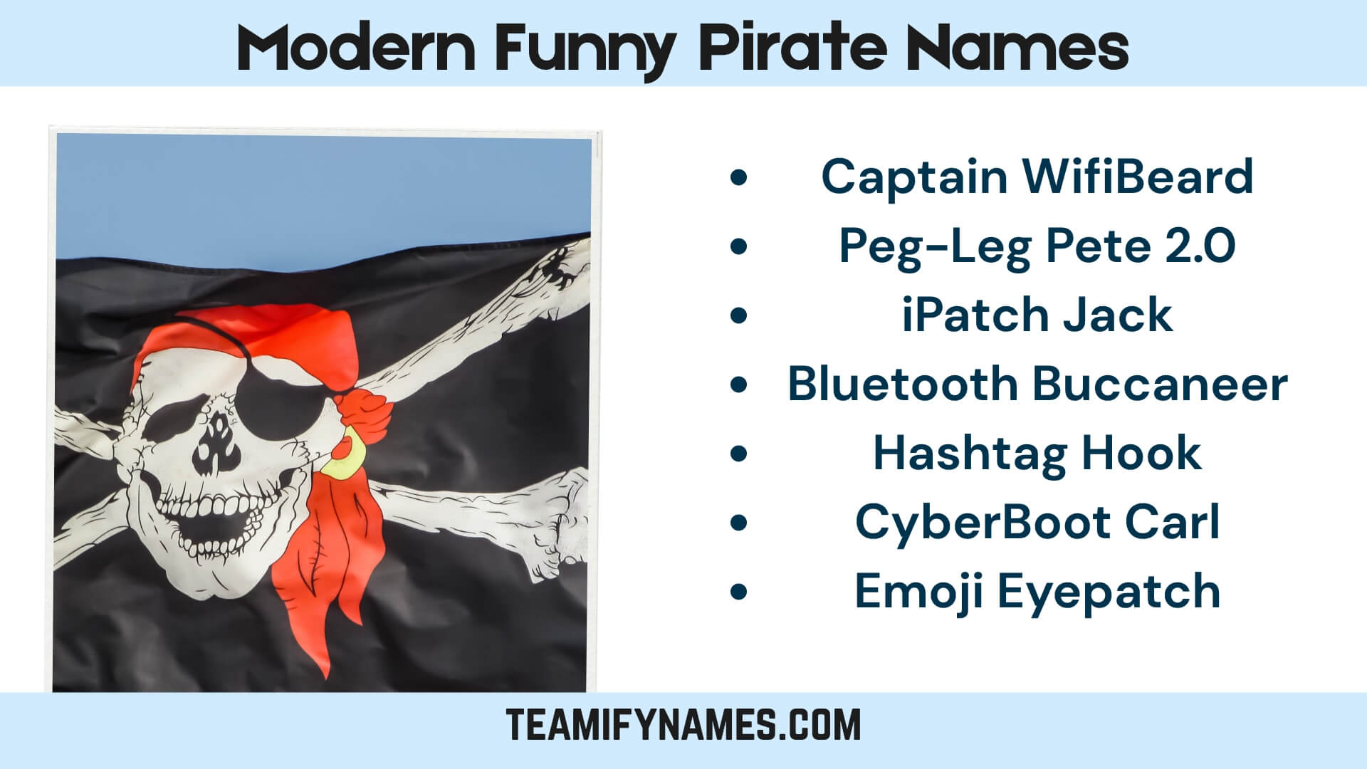 Modern Funny Pirate Names