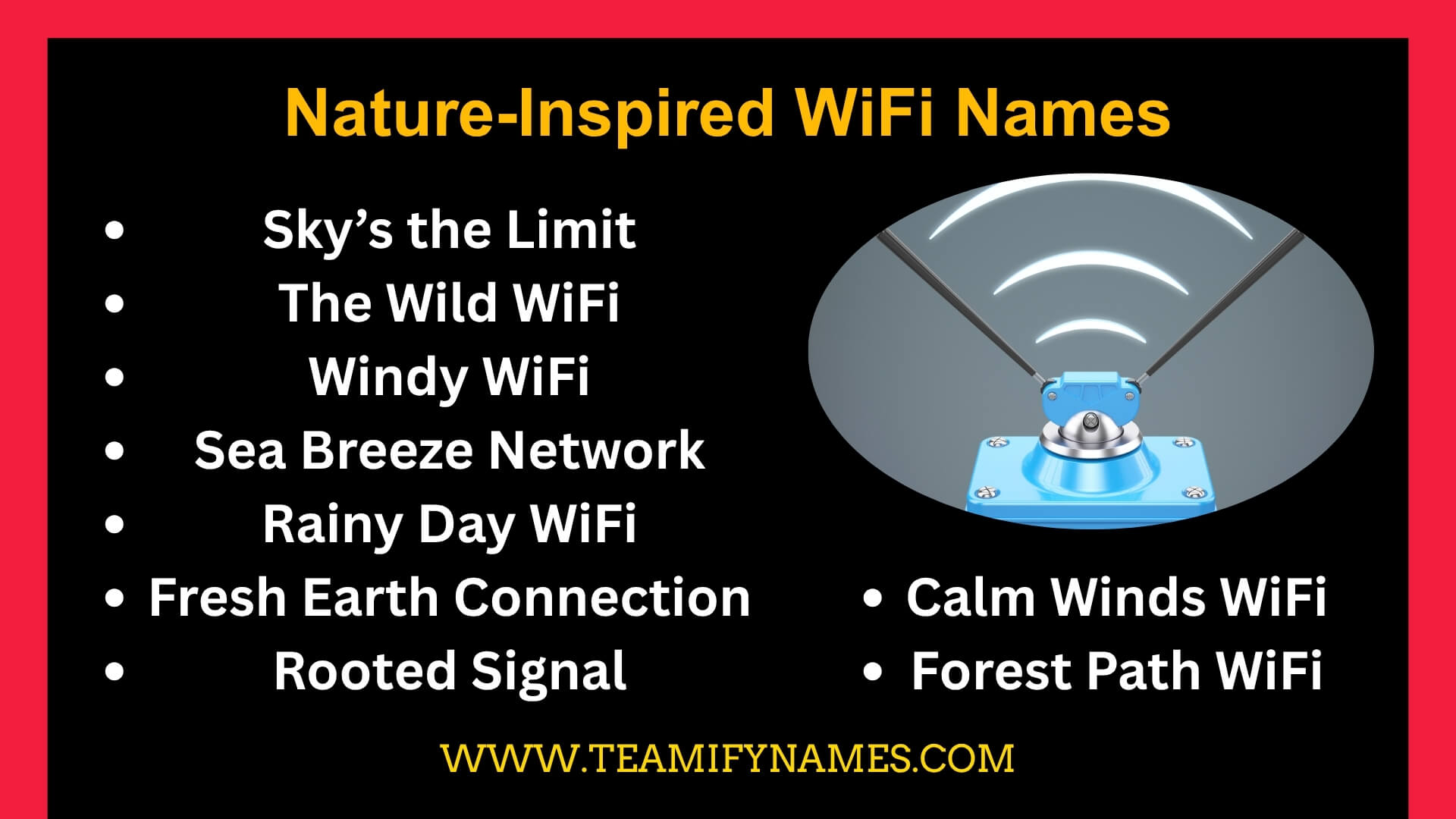 Nature-Inspired WiFi Names