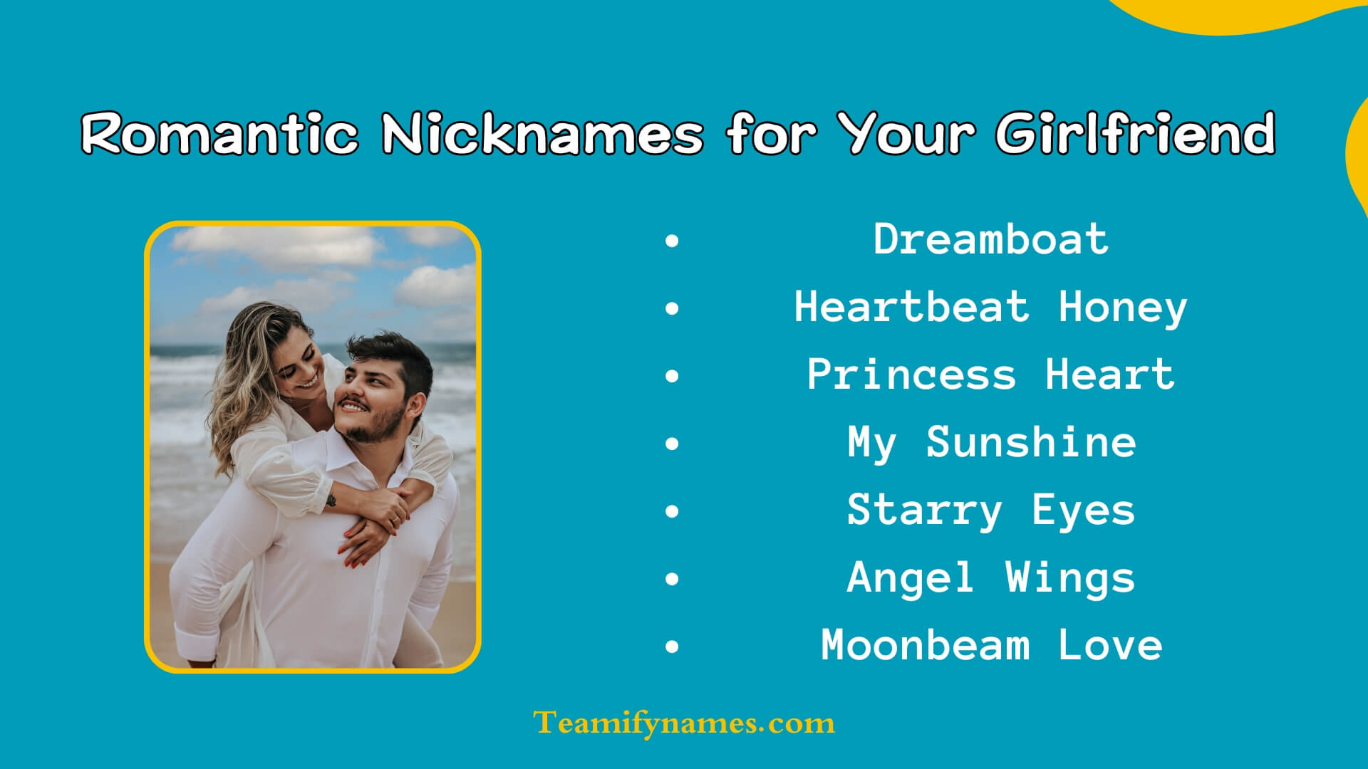 Romantic Nicknames for Your Girlfriend or Wife