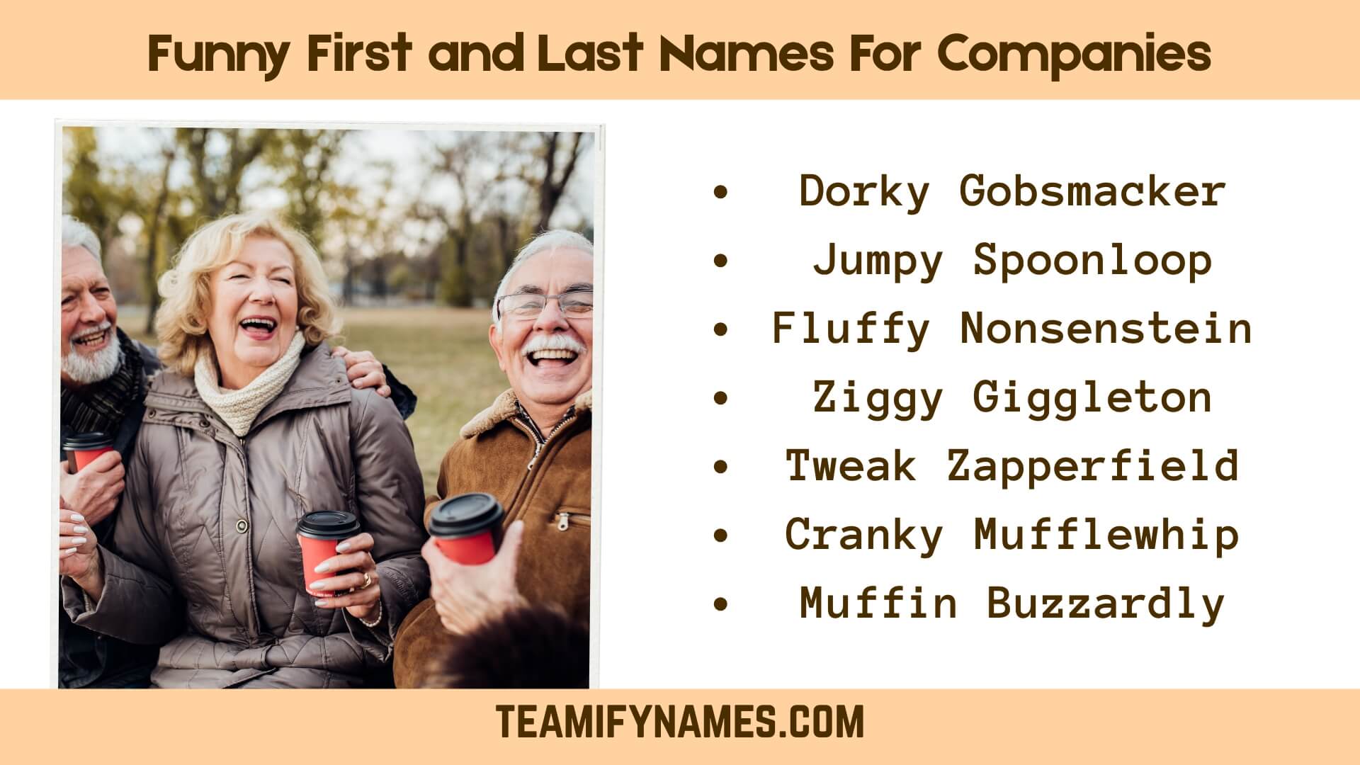 Funny First and Last Names For Companies