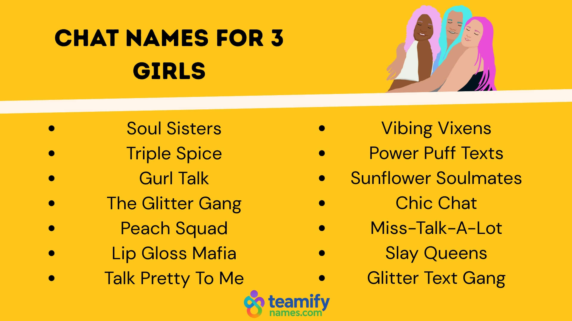Chat Names for 3 Girls