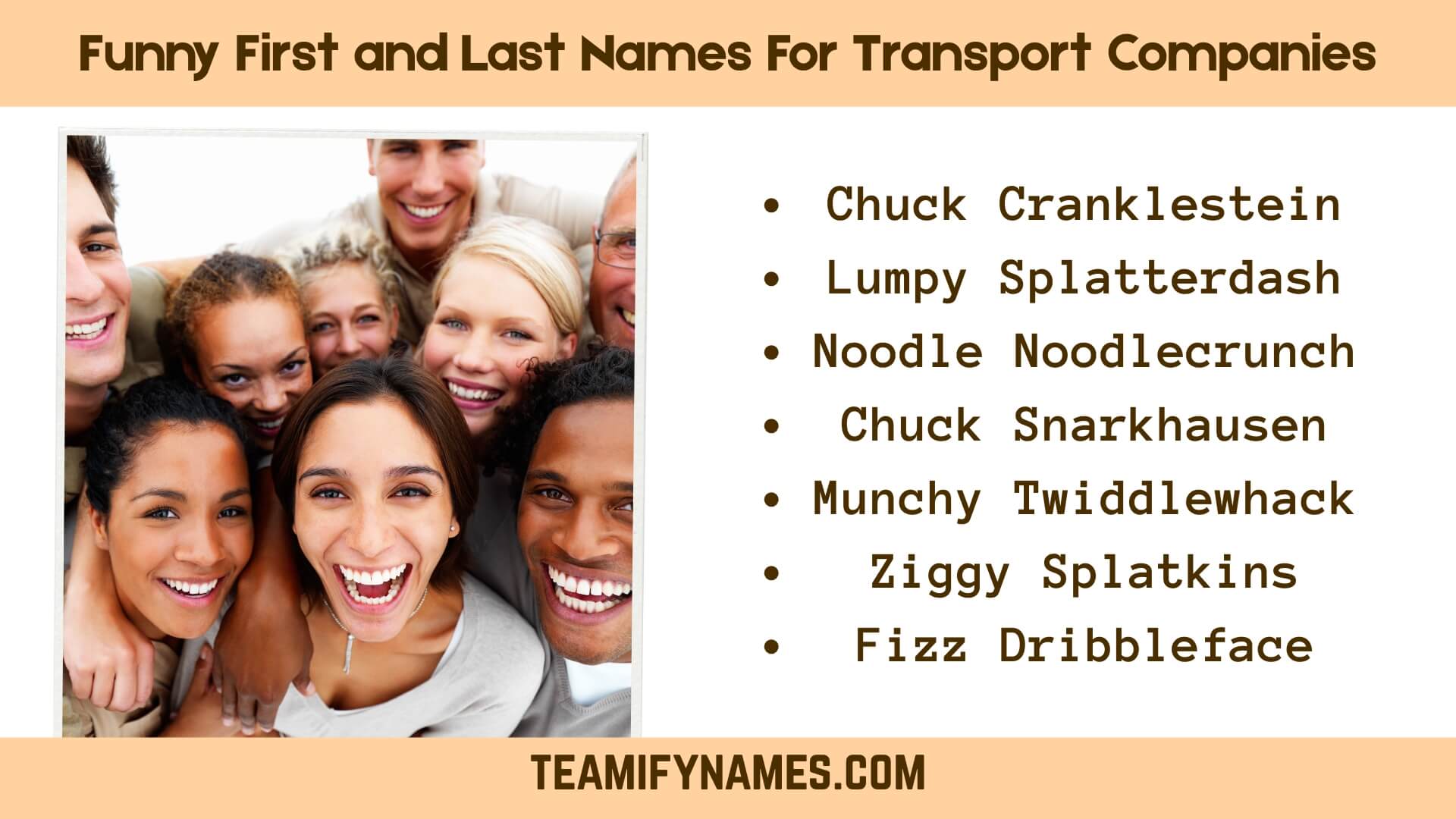 Funny First and Last Names For Transport Companies