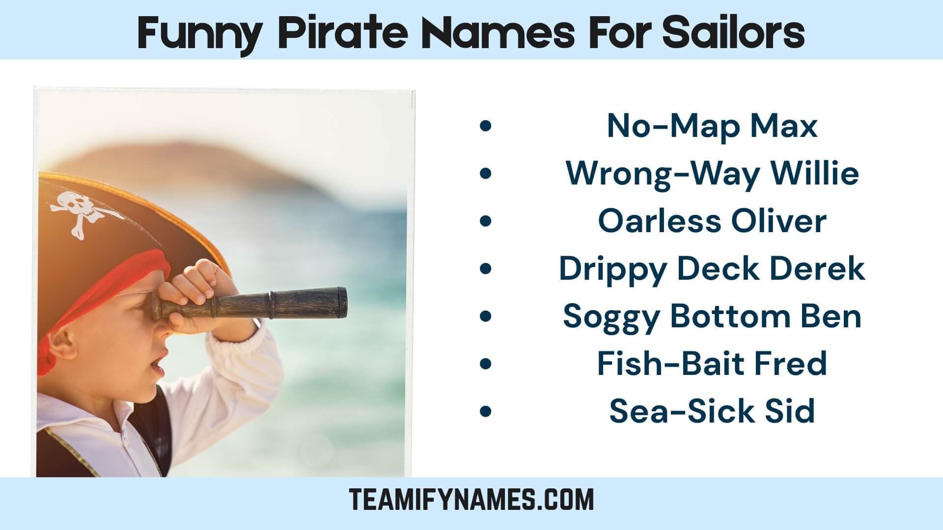 Funny Pirate Names For Sailors