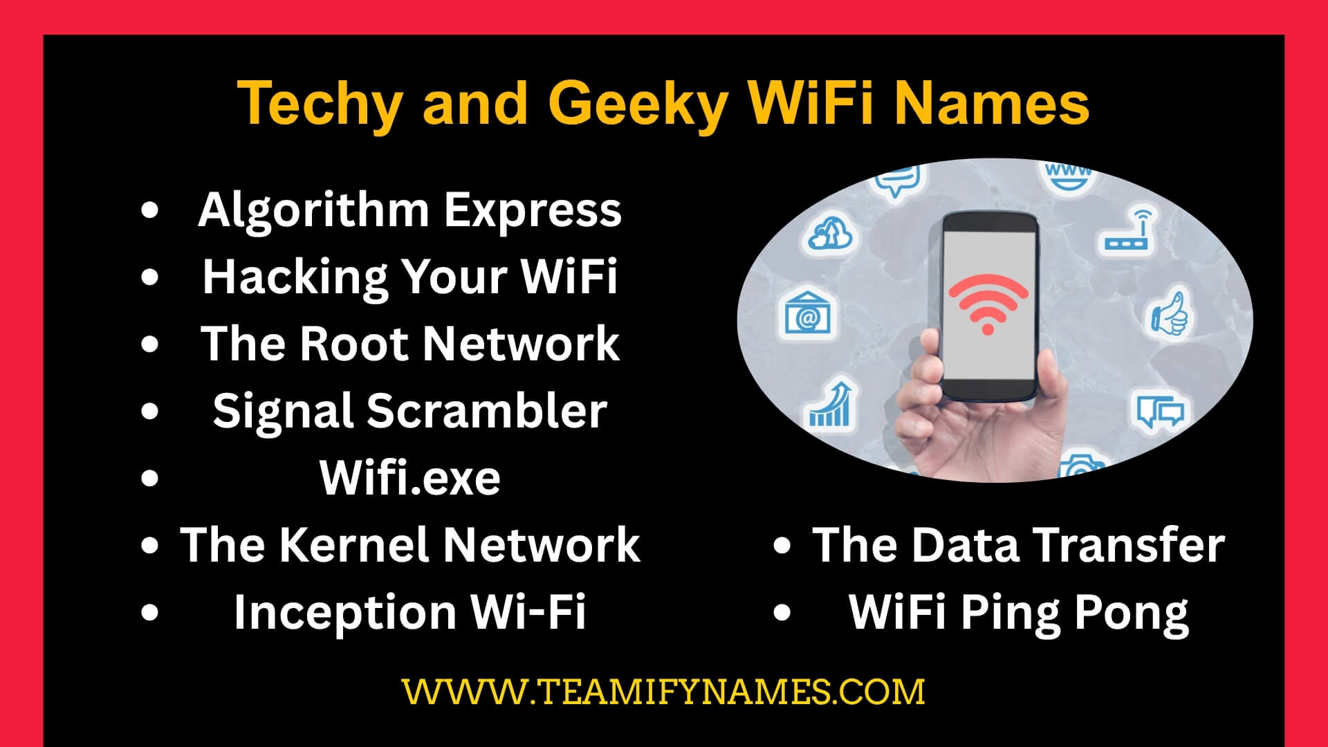 Techy and Geeky WiFi Names