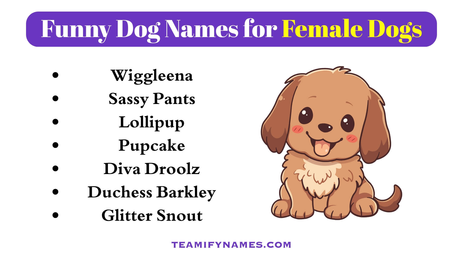 Funny Dog Names for Female Dogs