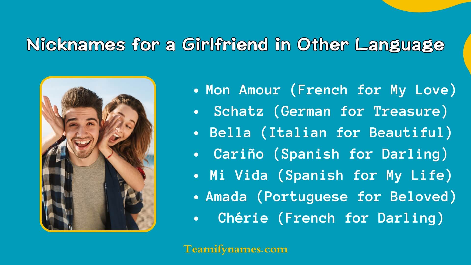 Nicknames for a Girlfriend or Wife in Other Languages