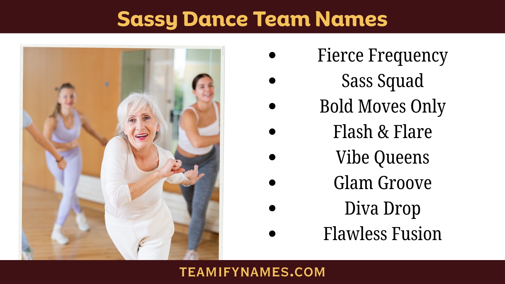 Sassy Dance Team Names