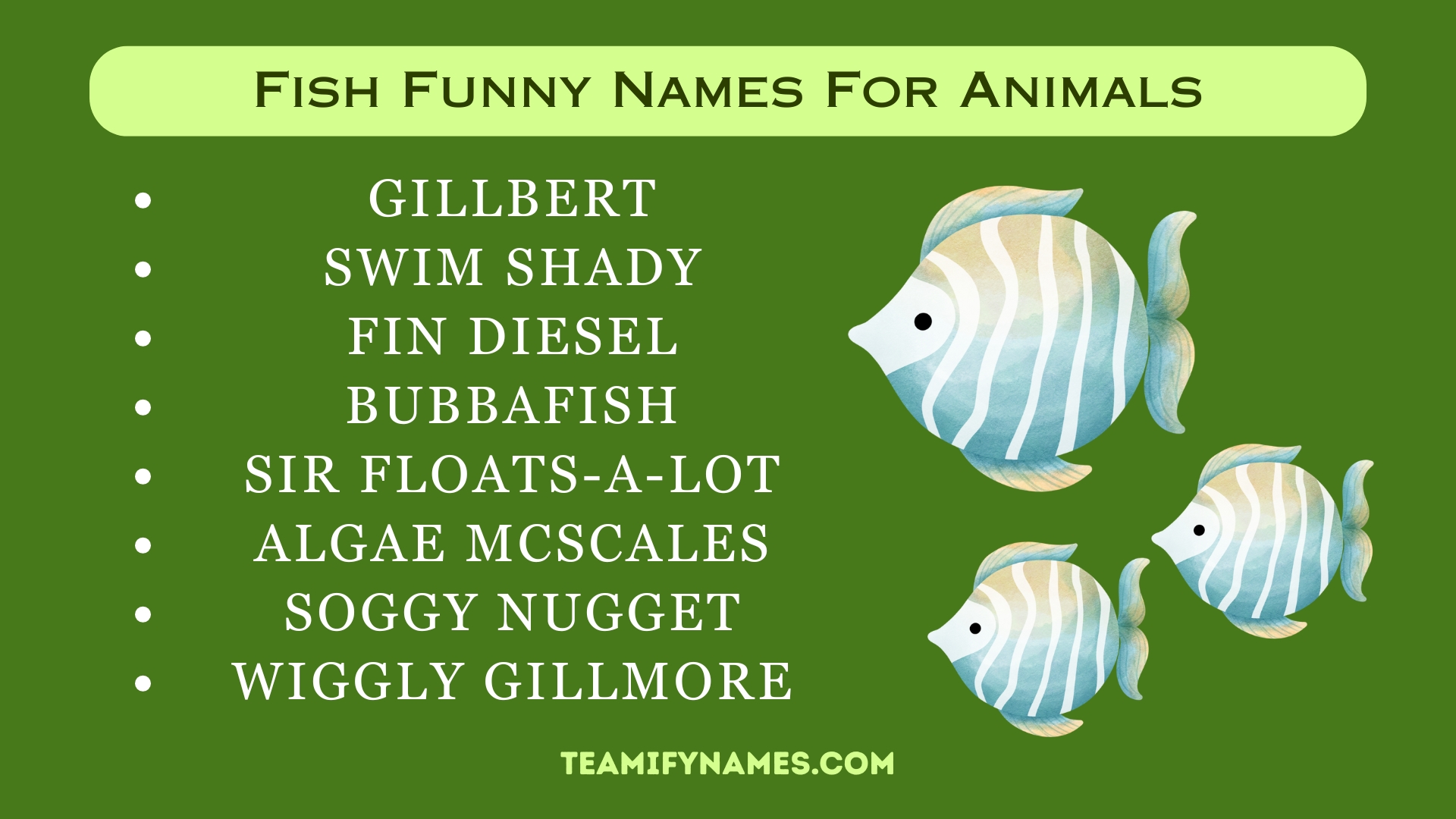 Fish Funny Names For Animals