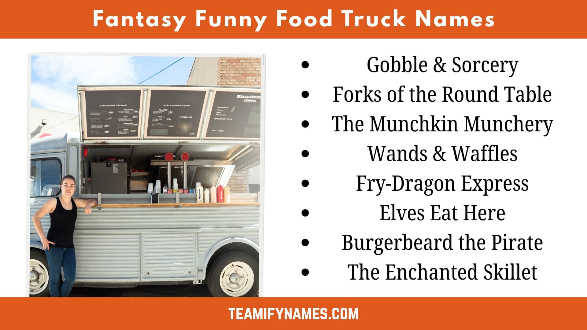 Fantasy Funny Food Truck Names
