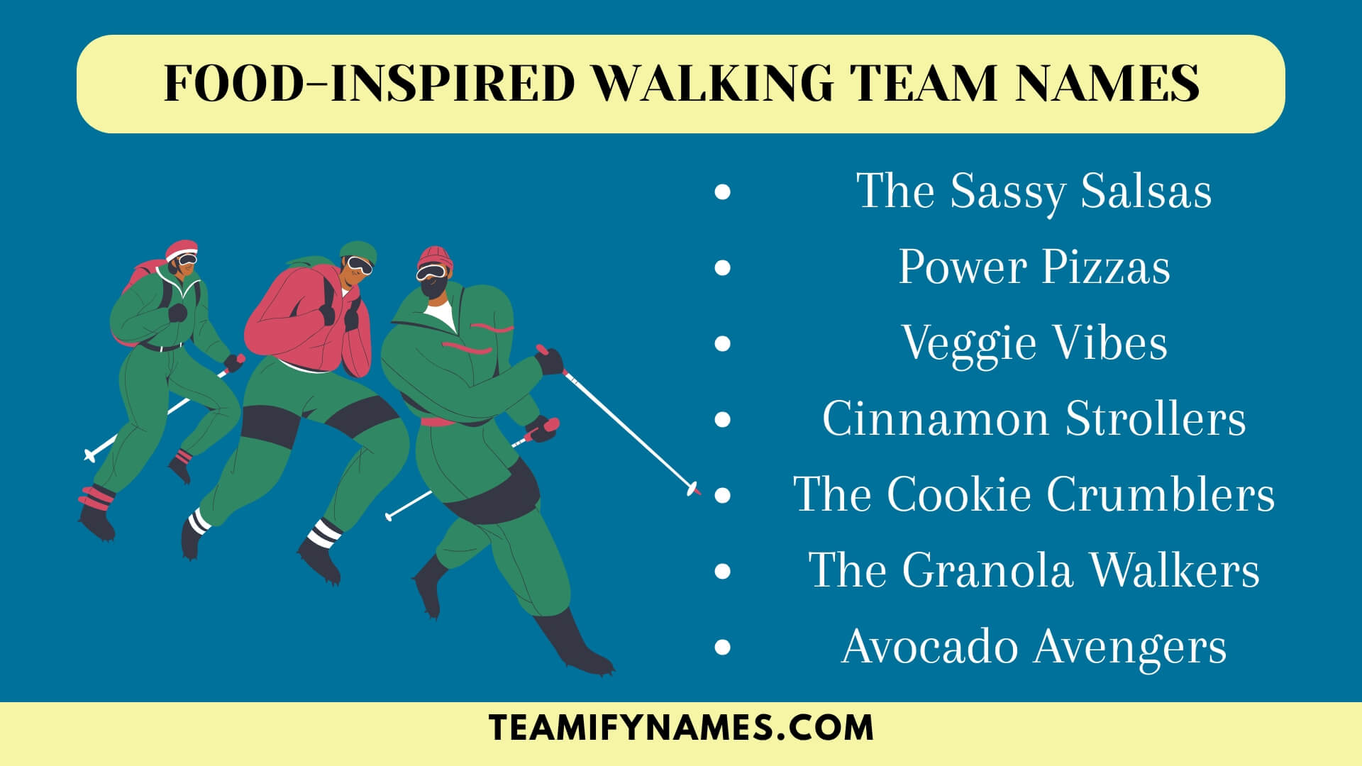 Food-Inspired Walking Team Names