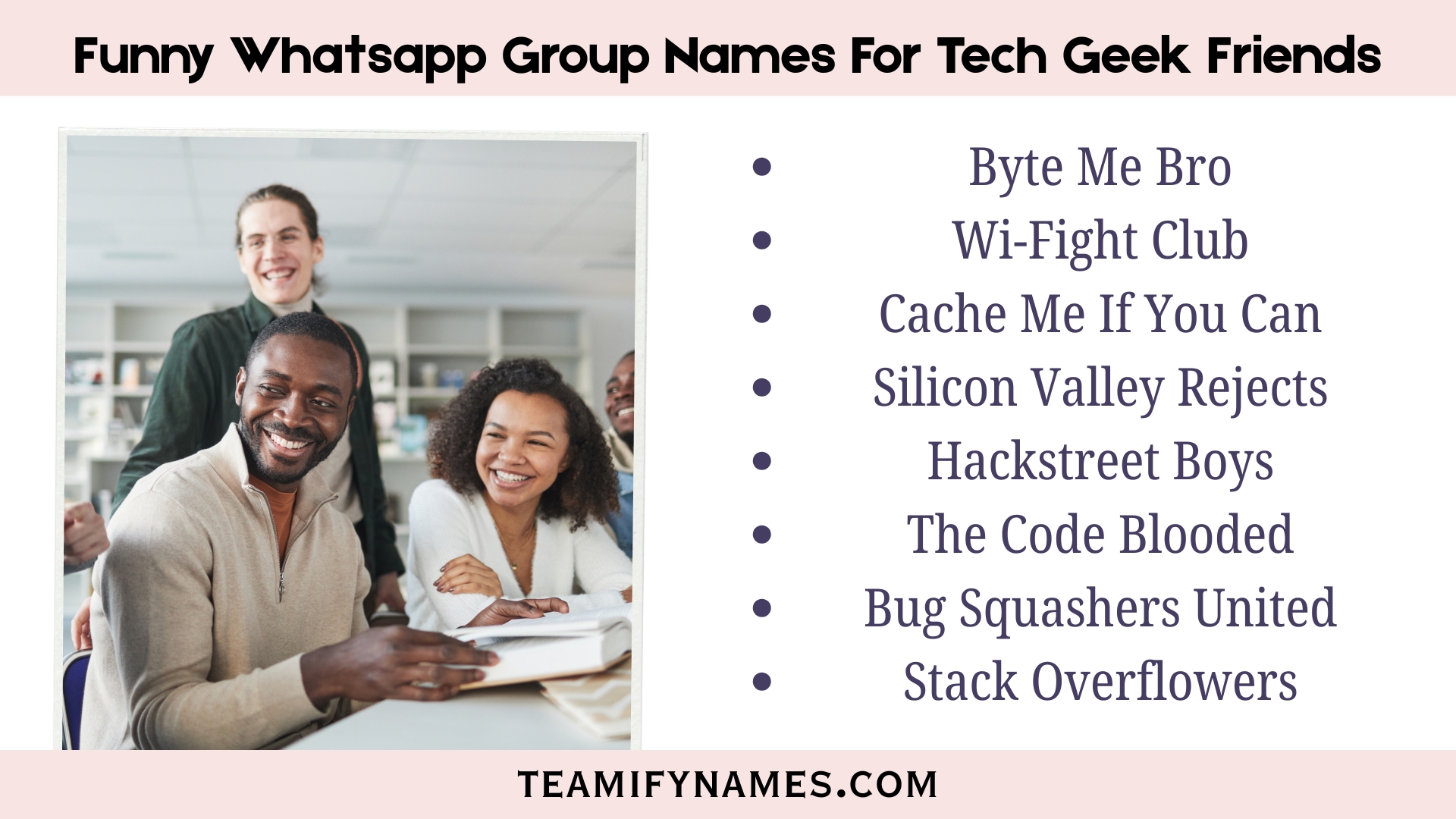 Funny Whatsapp Group Names For Tech Geek Friends