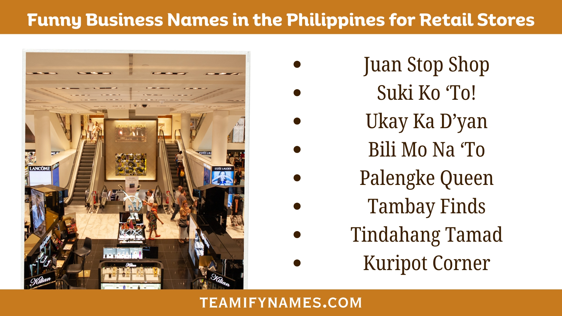 Funny Business Names in the Philippines for Retail Stores