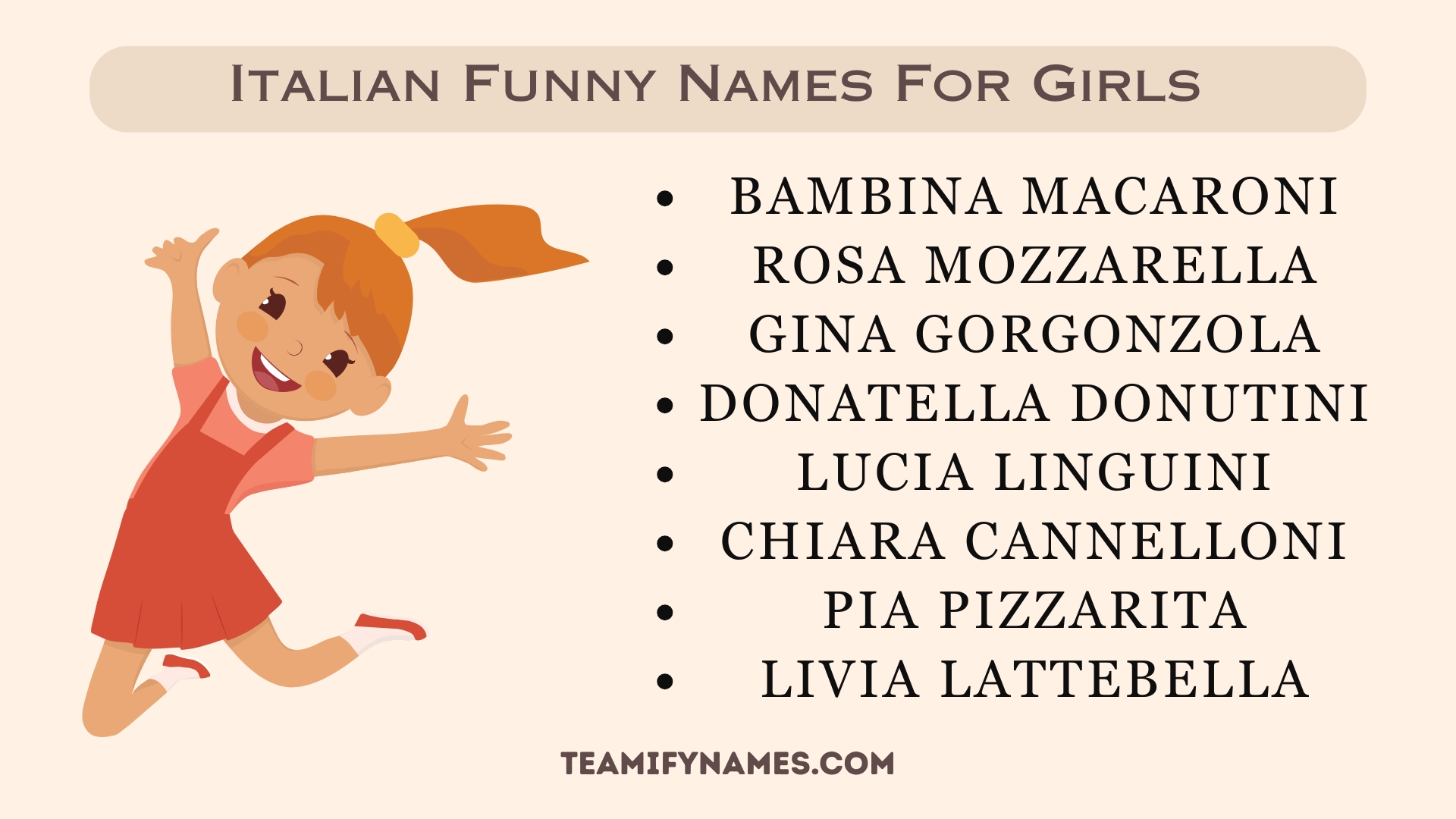 Italian Funny Names For Girls
