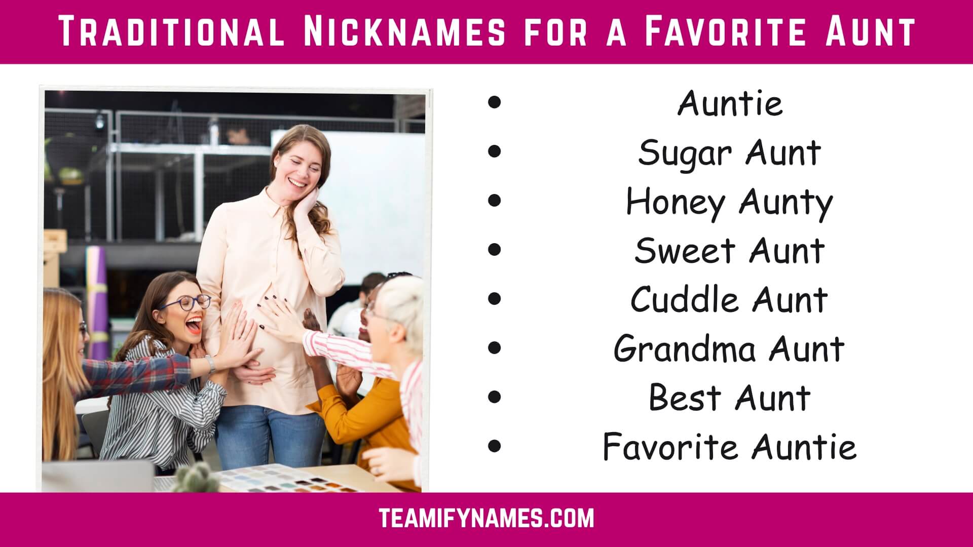 Traditional Nicknames for a Favorite Aunt