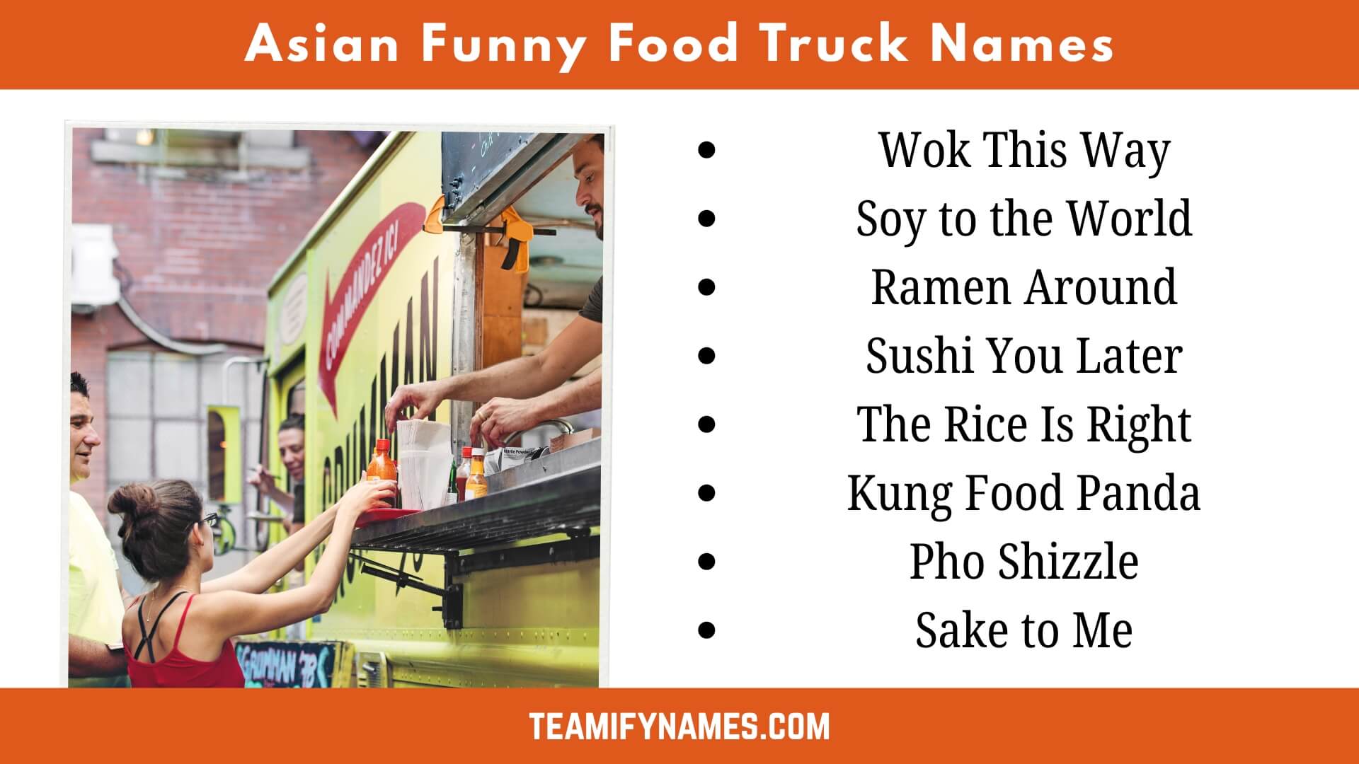 Asian Funny Food Truck Names