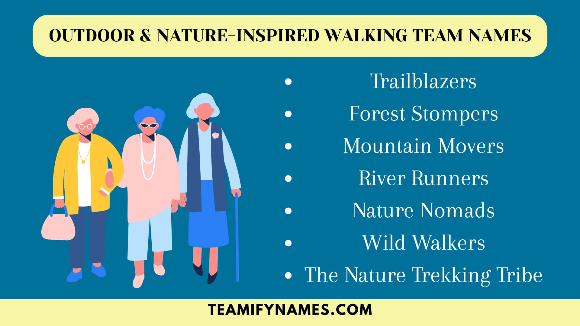 Outdoor & Nature-Inspired Walking Team Names