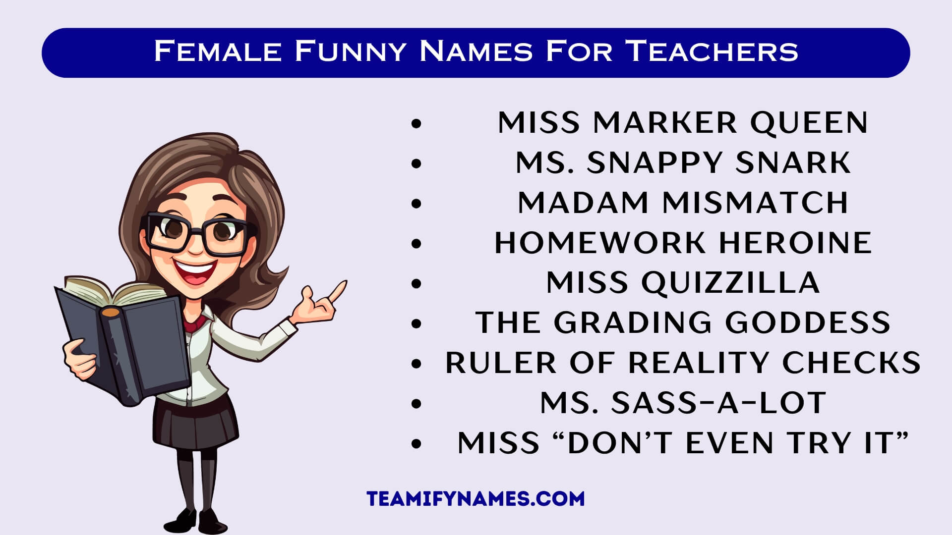 Female Funny Names For Teachers
