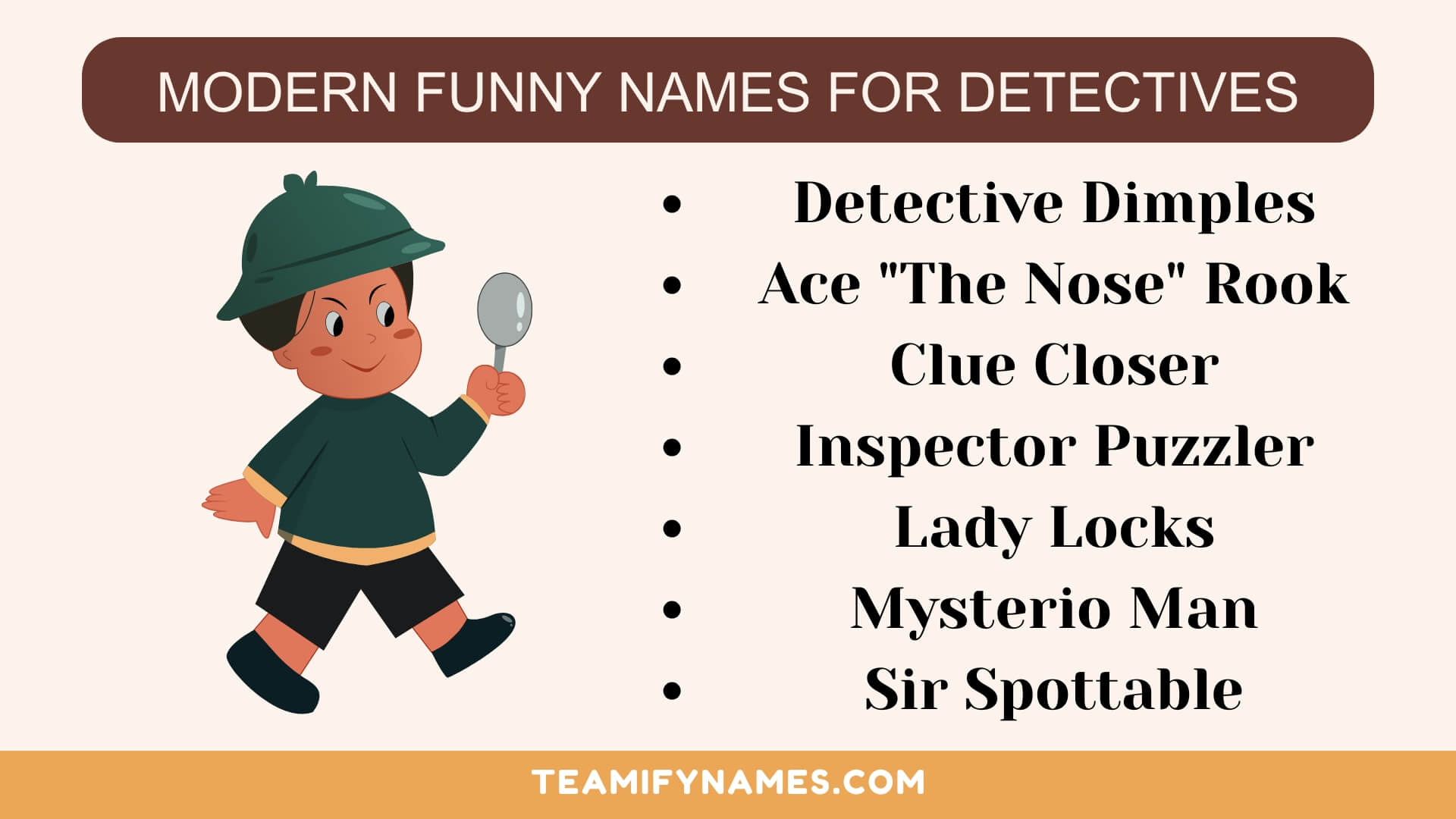 Modern Funny Names for Detectives