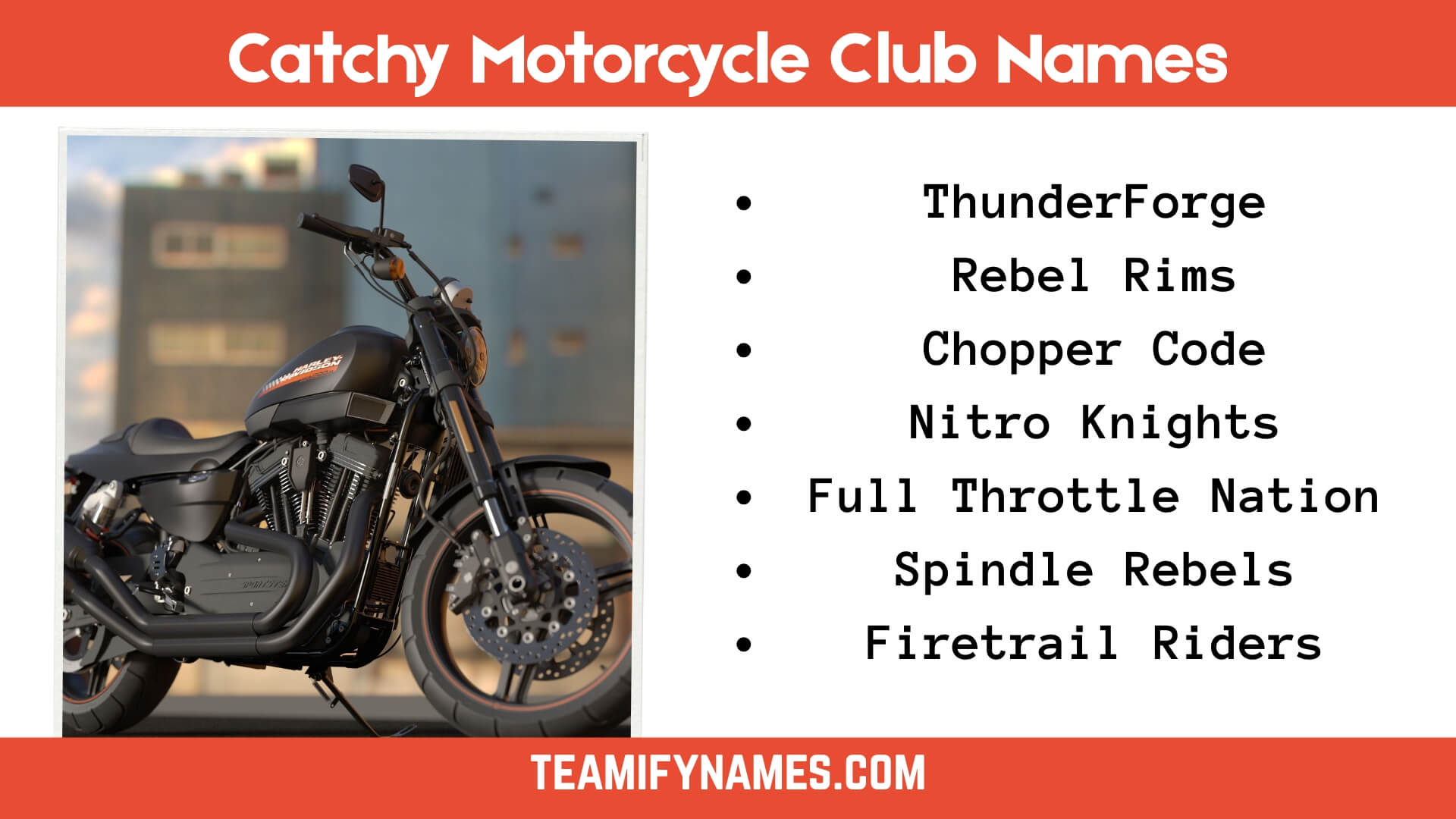 Catchy Motorcycle Club Names