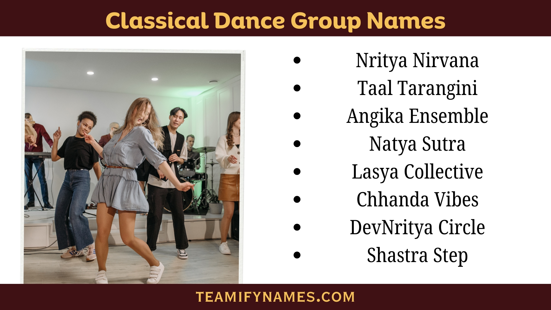 Classical Dance Group Names