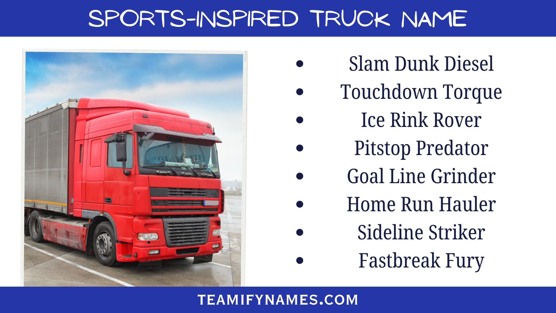 Sports-Inspired Truck Name