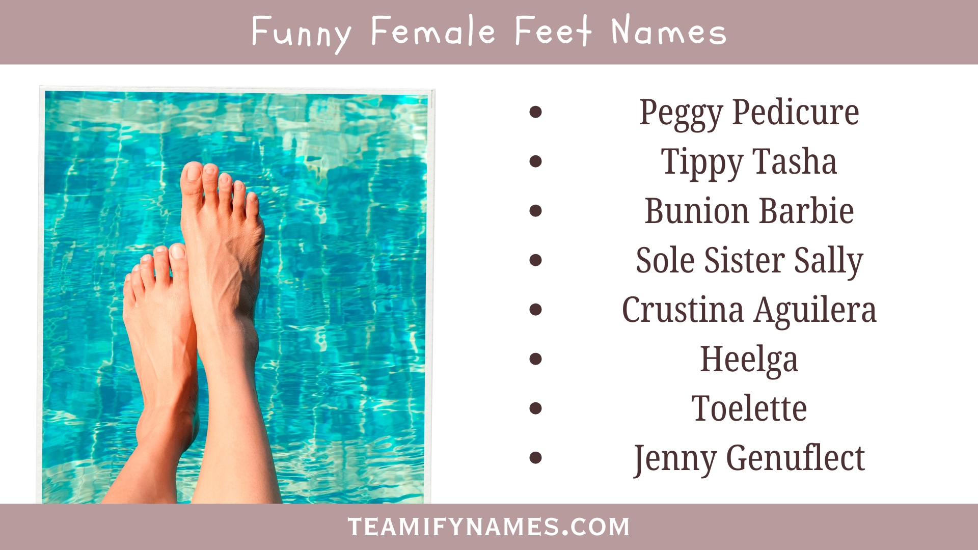 Funny Female Feet Names