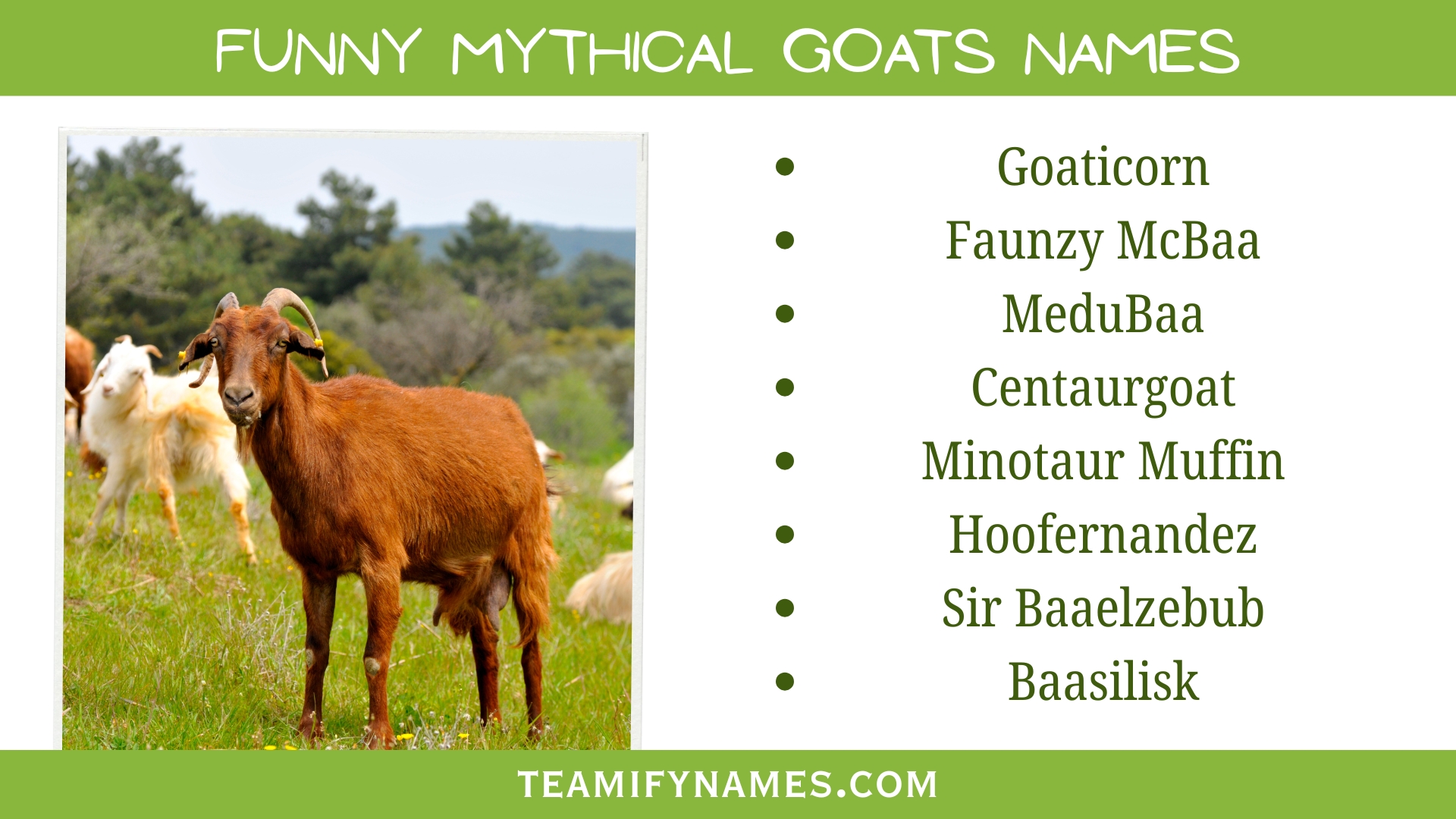Funny Mythical Goats Names