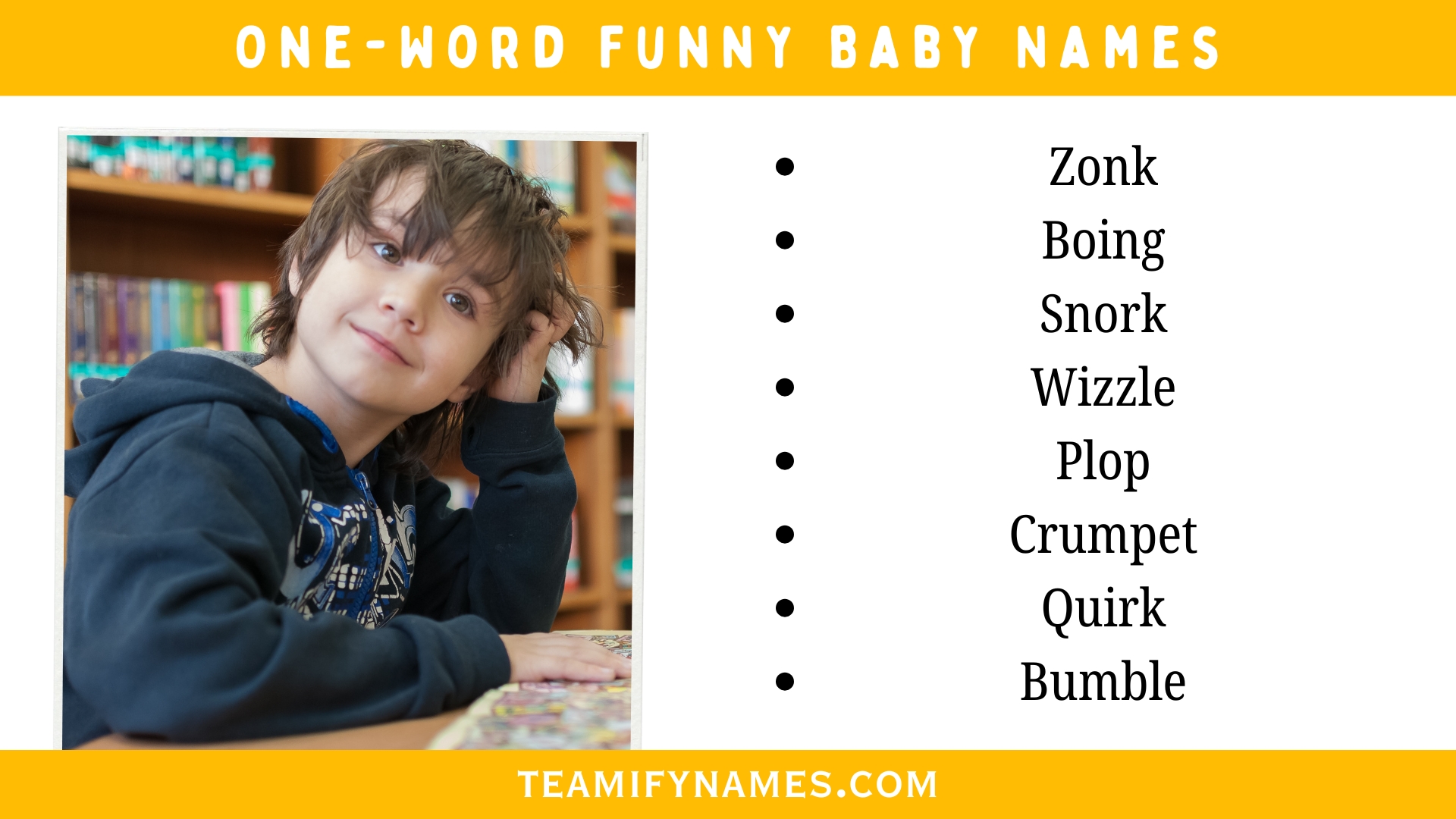 One-Word Funny Baby Names