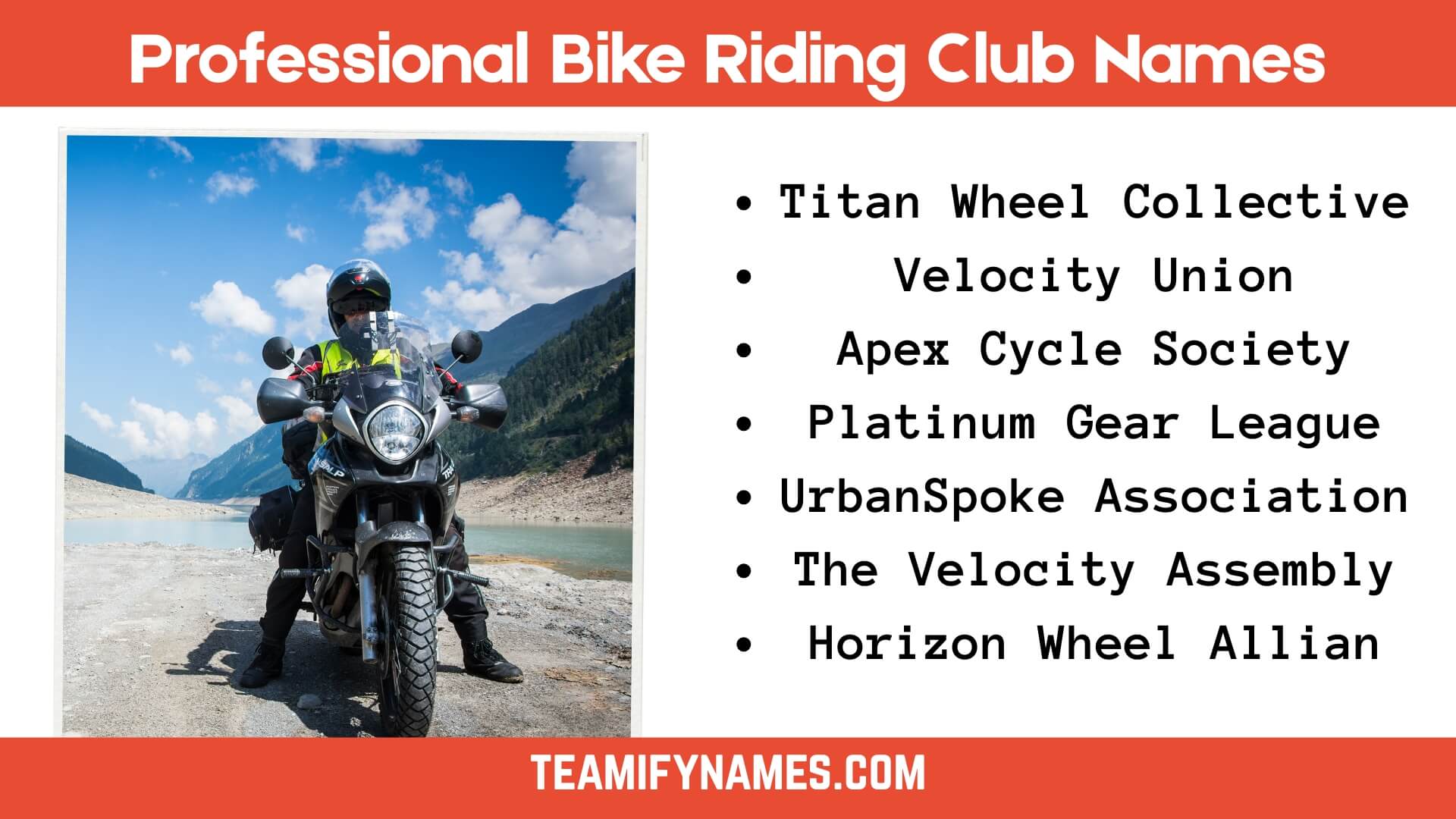 Professional Bike Riding Club Names