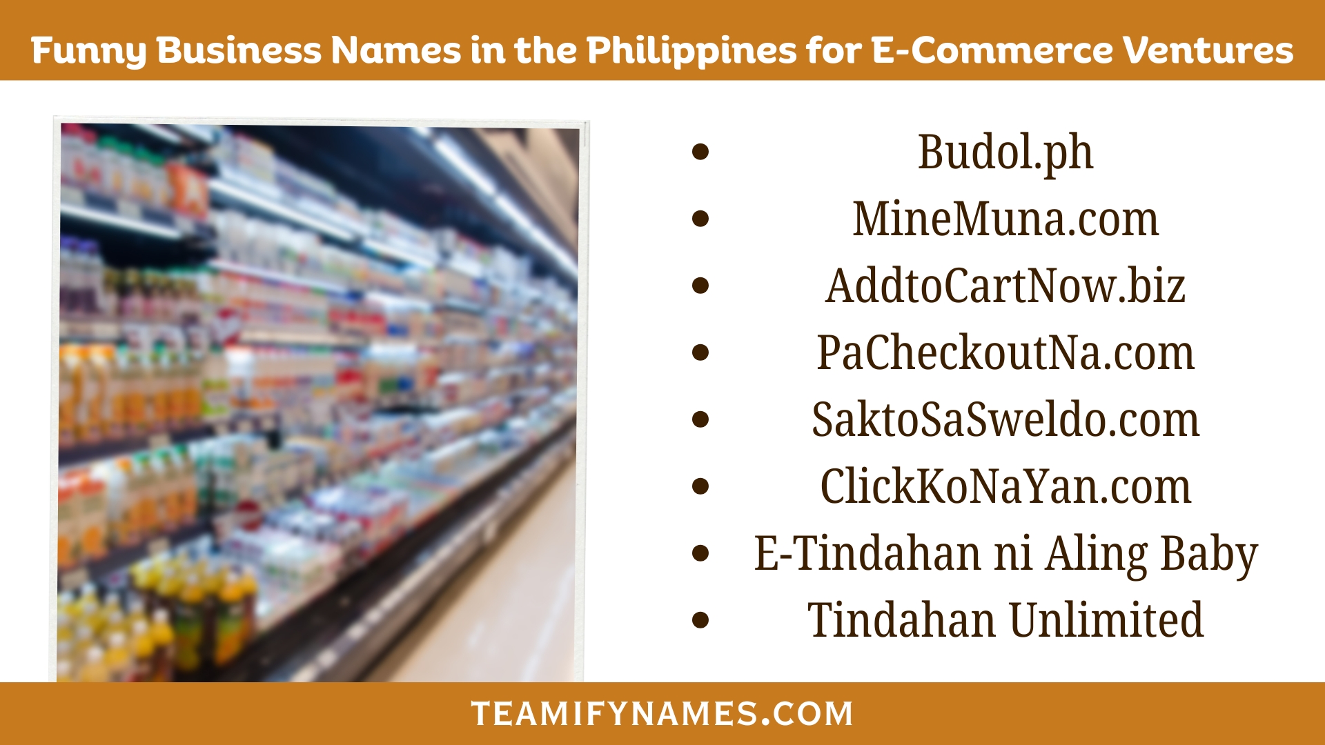 Funny Business Names in the Philippines for E-Commerce Ventures