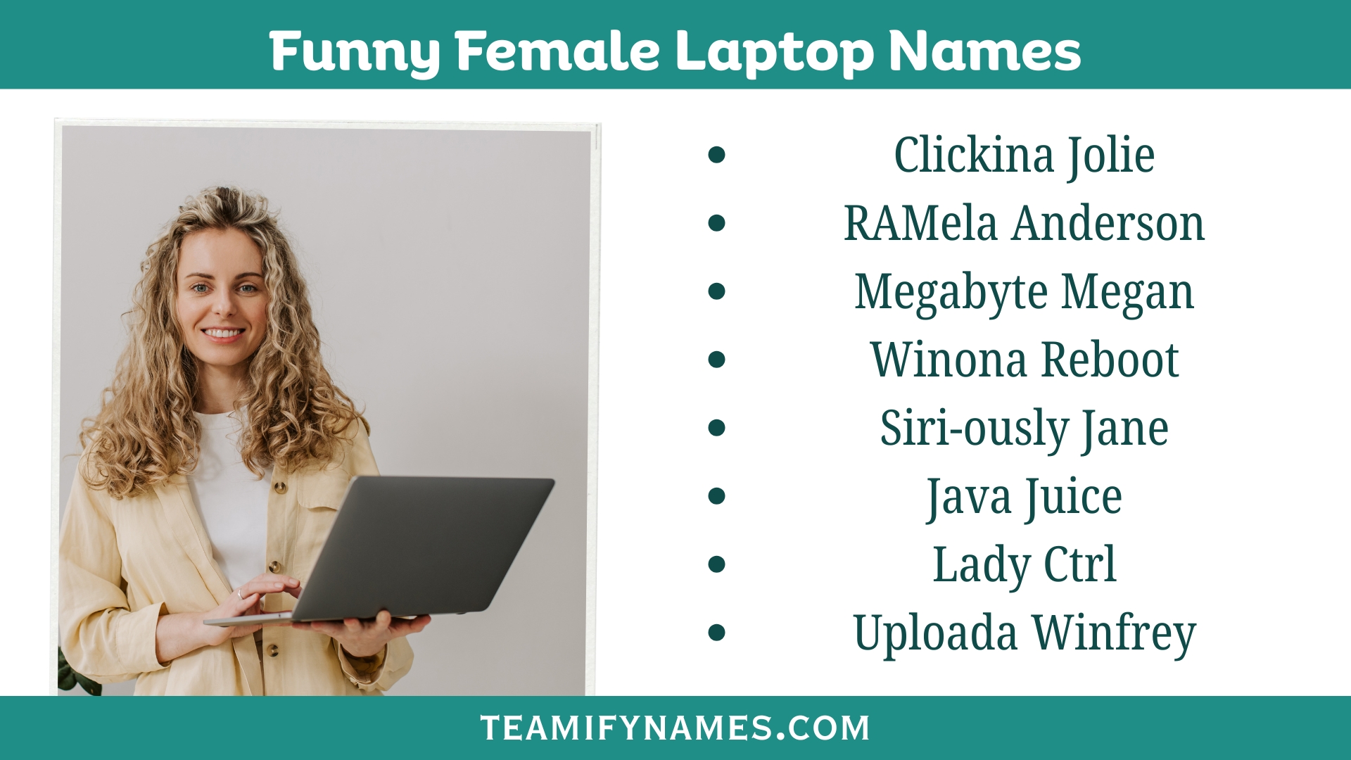 Funny Female Laptop Names