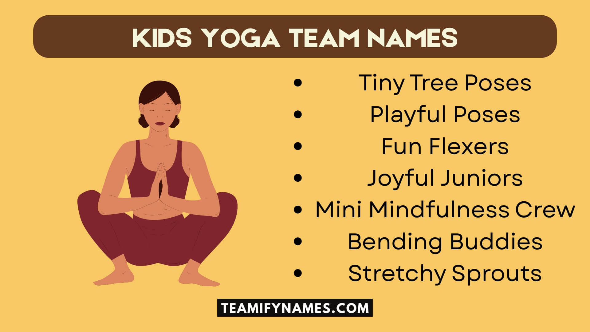 Kids Yoga Team Names