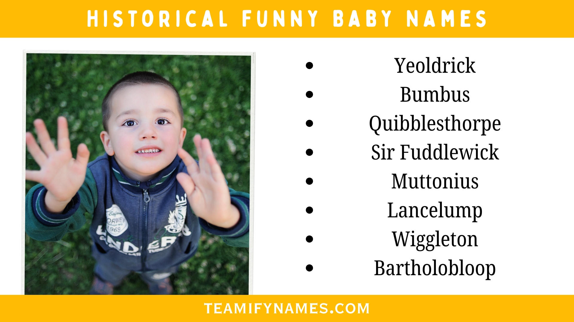 Historical Funny Baby Names