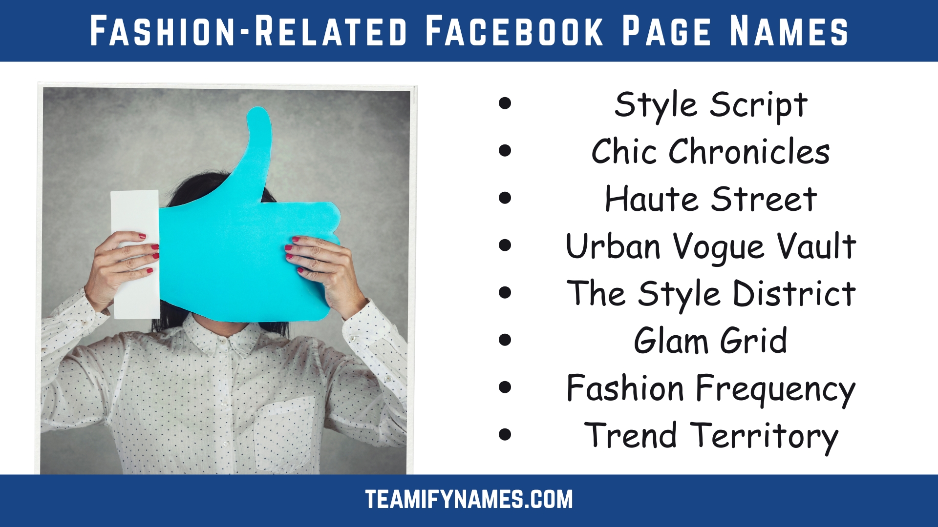 Fashion-Related Facebook Page Names