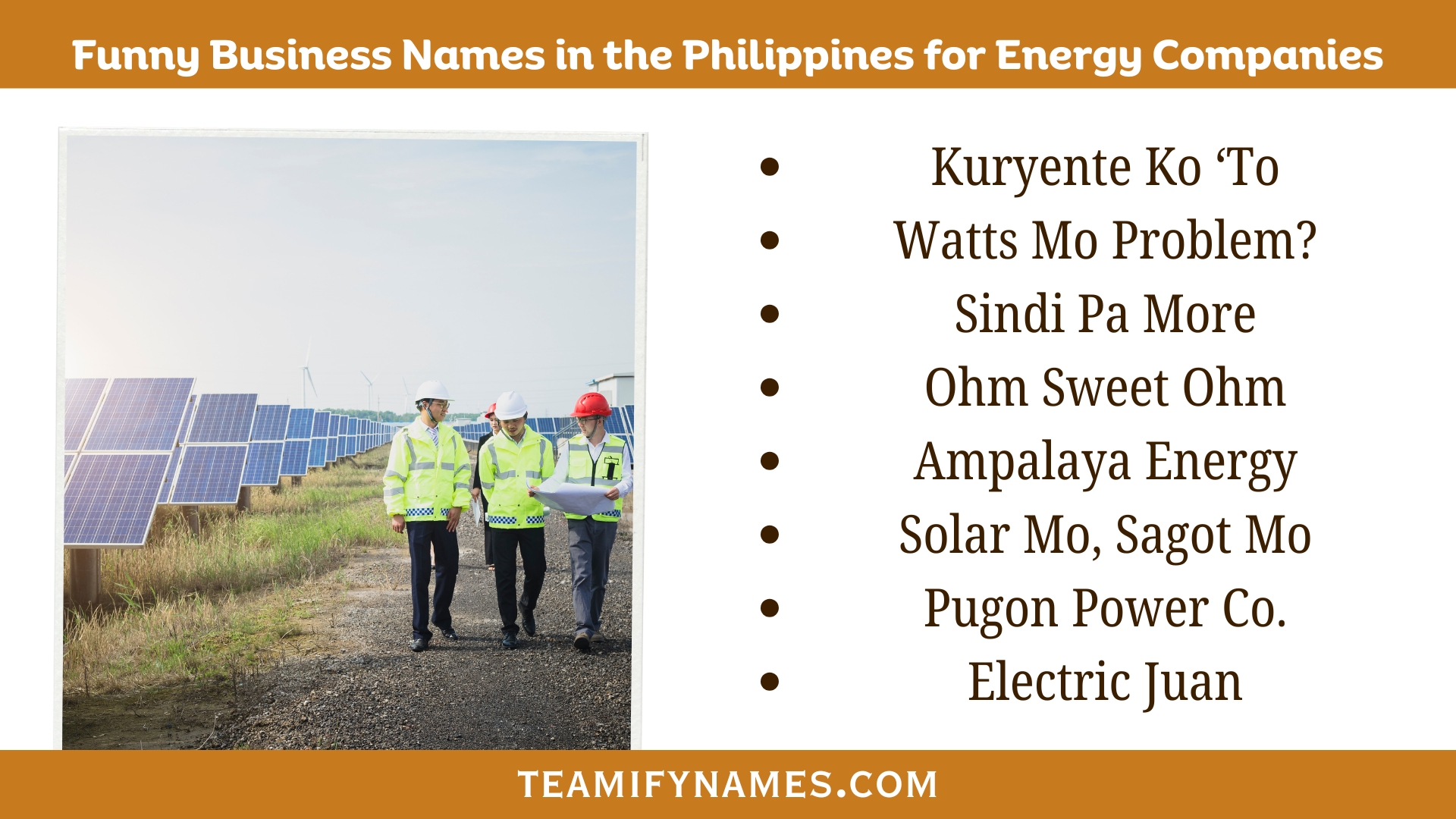 Funny Business Names in the Philippines for Energy Companies