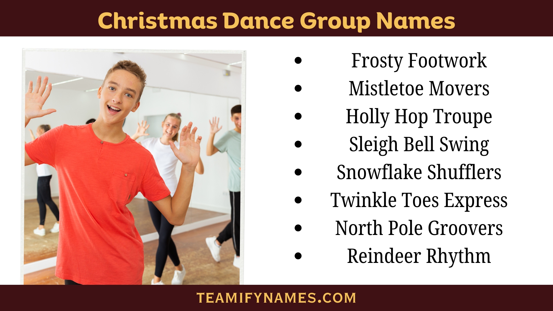 Christmas Dance Group Names